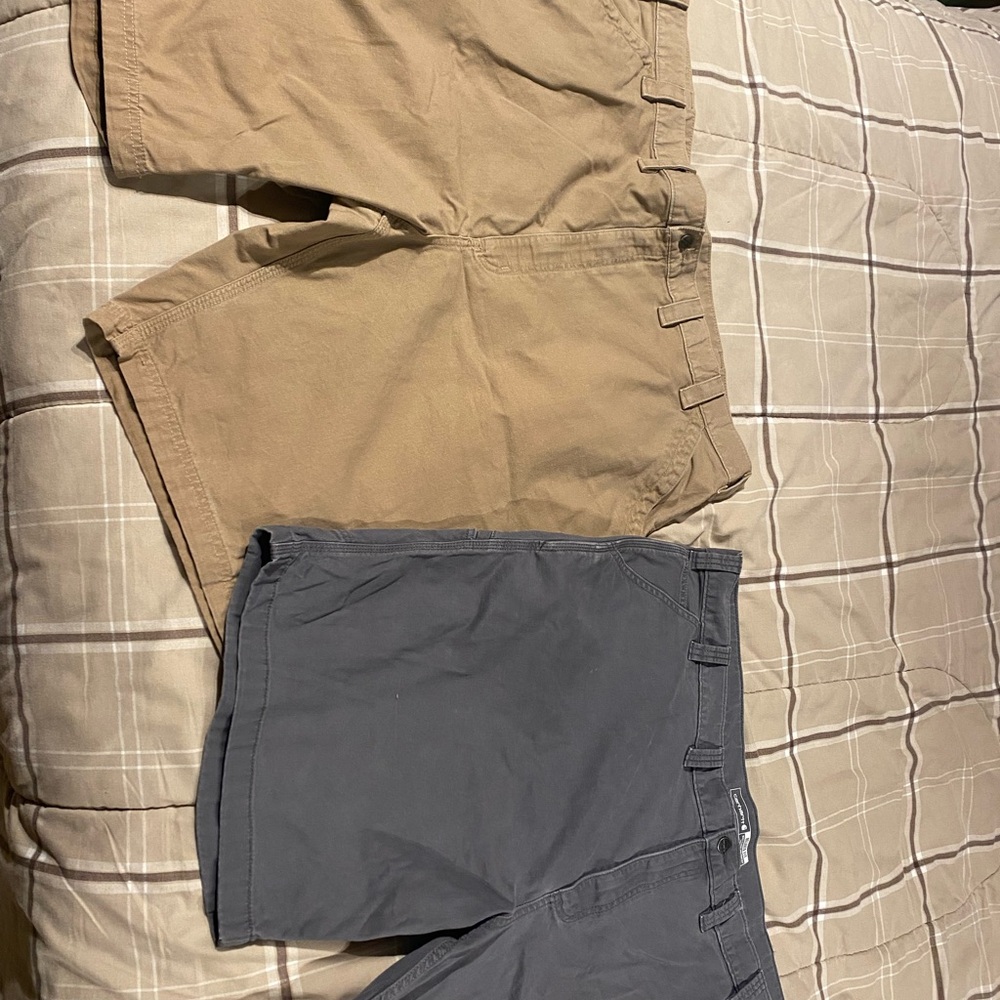 2 Pair Mens Carhartt size 48 short